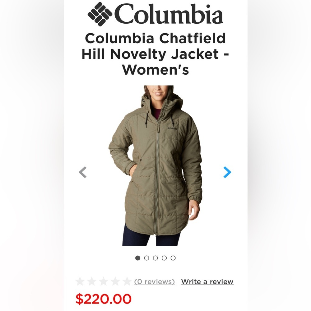 COLUMBIA CHATFIELD HILL NOVELTY JACKET - WOMEN'S size M Stone green - Picture 11 of 12